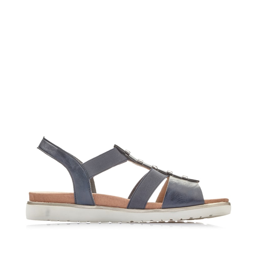Rieker Artikelnummer V5051-14 Rieker Damen Riemchensandalen marineblau Vatertagsangebot