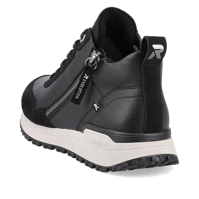 Rieker Artikelnummer W0661-00 Rieker Damen Sneaker High steel black Valentinstagsangebot