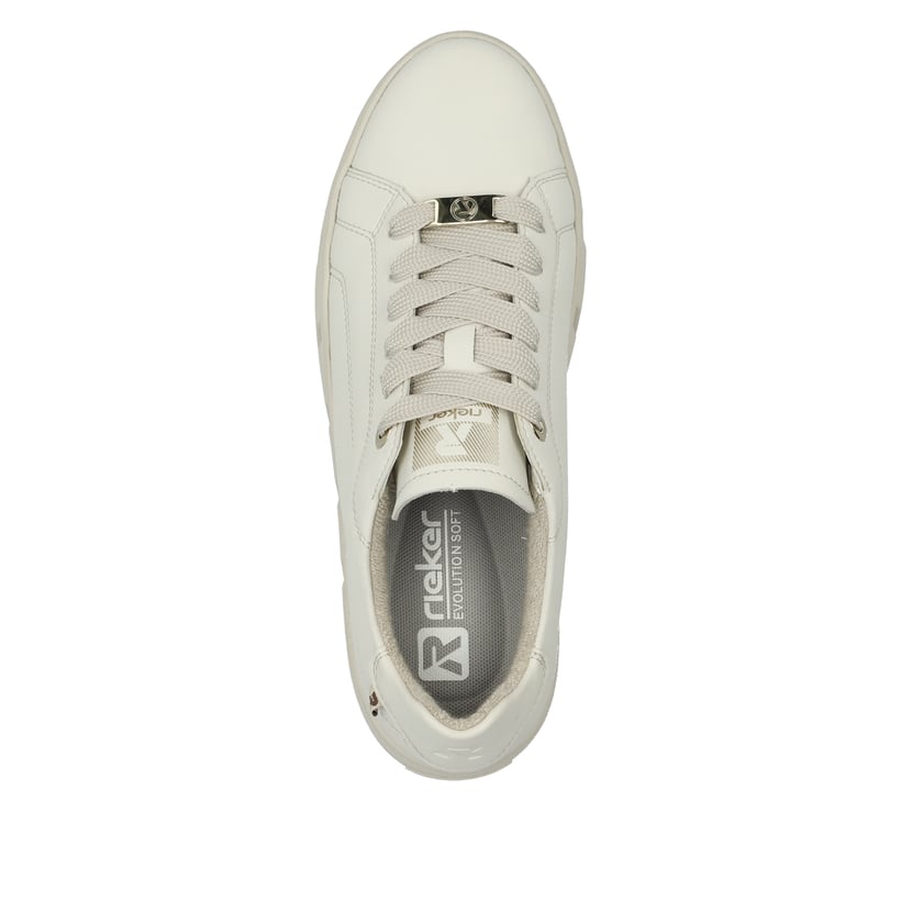 Rieker Artikelnummer W0503-80 Rieker Damen Sneaker Low cremeweiß Jubiläumsangebot