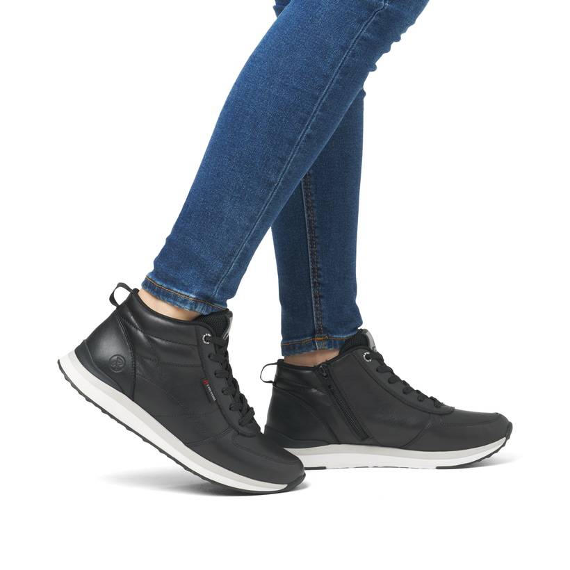 Rieker Artikelnummer 42570-00 Rieker Damen Sneaker High mattschwarz Top Angebot