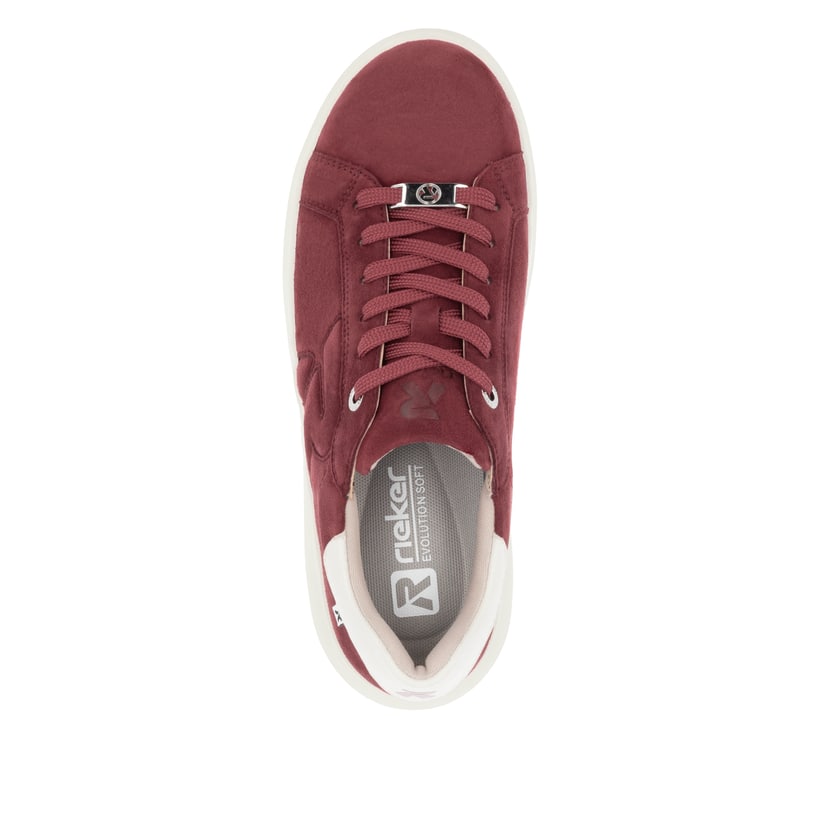 Rieker Artikelnummer W1204-35 Rieker Damen Sneaker Low kirschrot Neueste Mode