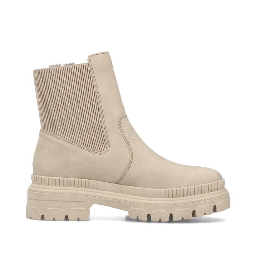 Rieker Artikelnummer Y9373-62 Rieker Damen Chelsea Boots cremebeige Blitzangebot