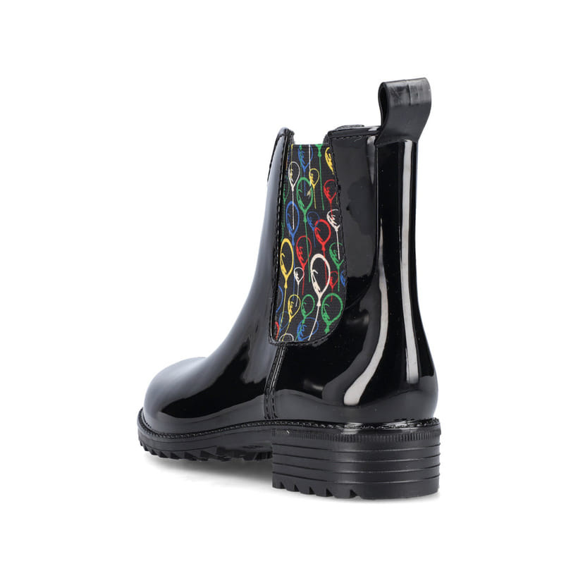 Rieker Artikelnummer P8280-07 Rieker Damen Chelsea Boots glanzschwarz Neuheiten