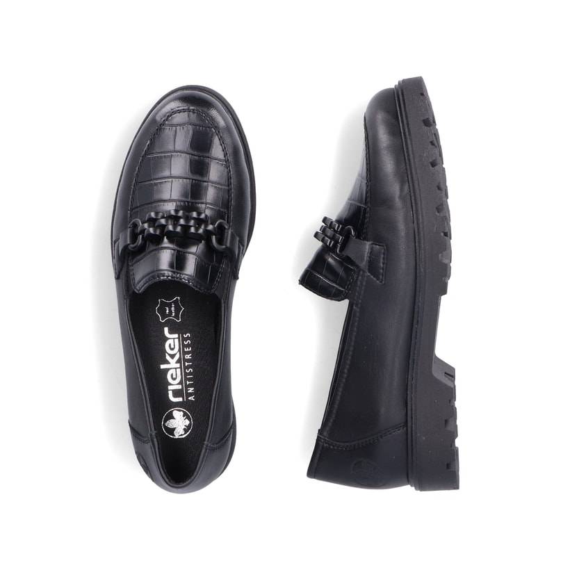 Rieker Artikelnummer 45561-01 Rieker Damen Slipper tiefschwarz Saisonale Angebote