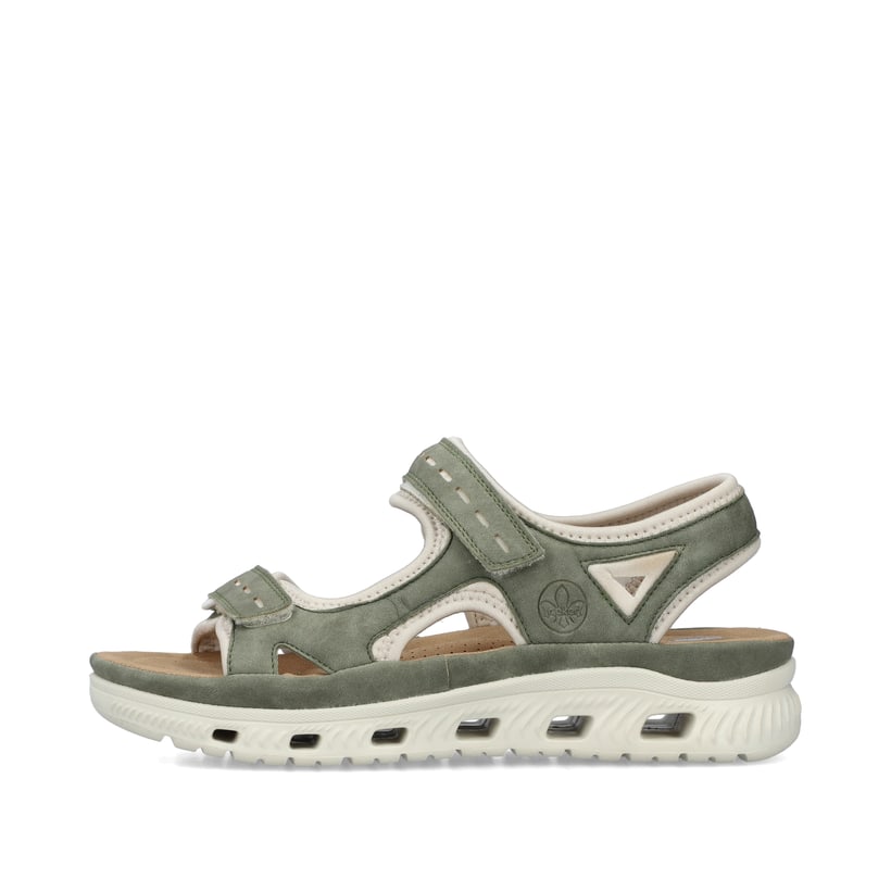 Rieker Artikelnummer 64066-52 Rieker Damen Trekkingsandalen grüngrau