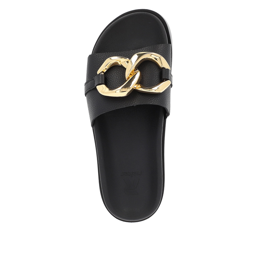 Rieker Artikelnummer W1452-00 Rieker Damen Pantoletten noir Tägliche Deals