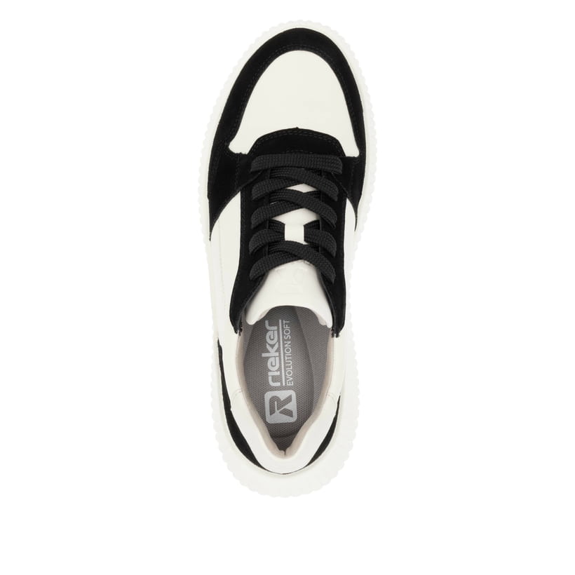 Rieker Artikelnummer W1700-60 Rieker Damen Sneaker Low vanilleweiß-schwarz Begrenzte Freigabe