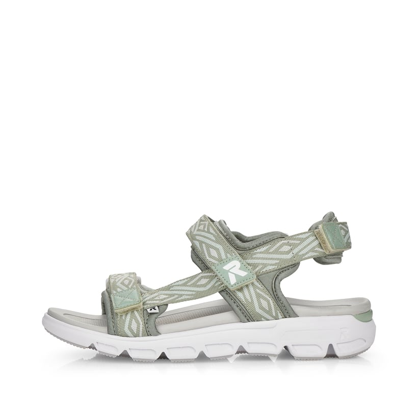 Rieker Artikelnummer V8402-52 Rieker Damen Trekkingsandalen mint green Letzter Tag