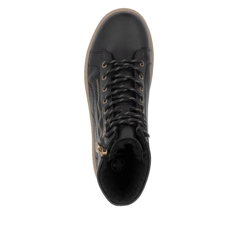 Rieker Artikelnummer N0031-00 Rieker Damen Schnürstiefel asphaltschwarz Zeitbegrenzte Promotion