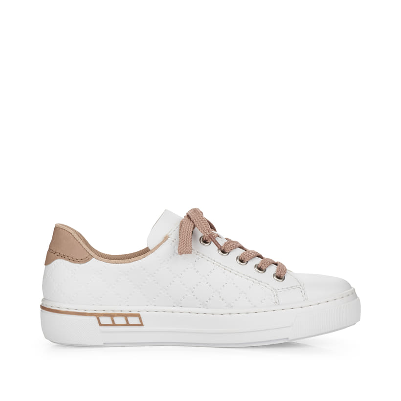 Rieker Artikelnummer L88W2-80 Rieker Damen Sneaker Low perlweiß Sonderangebot der Fabrik
