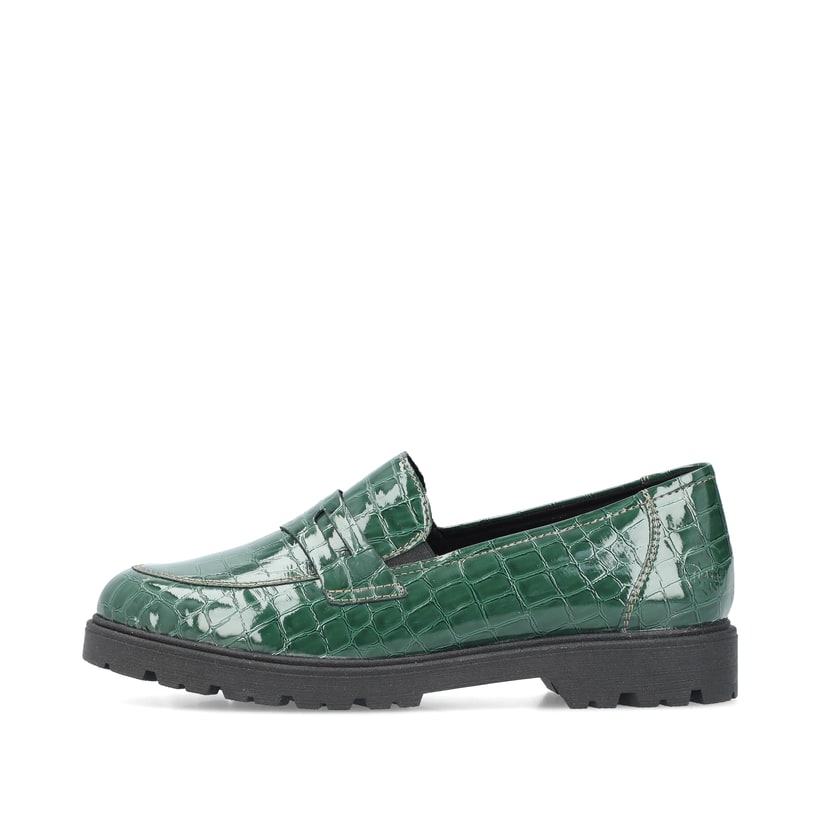 Rieker Artikelnummer 45560-54 Rieker Damen Slipper smaragdgrün Vierteljährliche Förderung