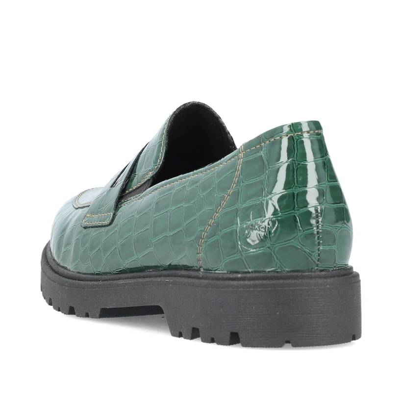 Rieker Artikelnummer 45560-54 Rieker Damen Slipper smaragdgrün Vierteljährliche Förderung