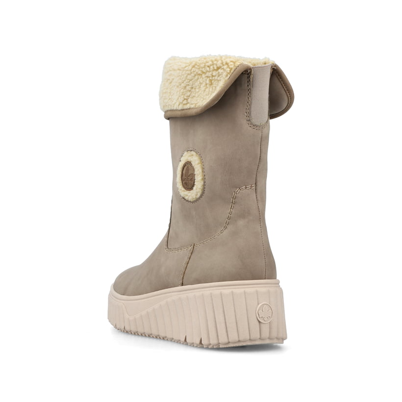 Rieker Artikelnummer N2554-60 Rieker Damen Hochschaftstiefel graubeige Discount Store für neue Produkte