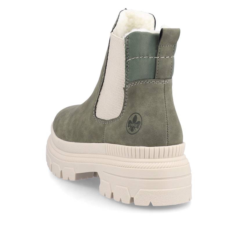 Rieker Artikelnummer Y9350-54 Rieker Damen Chelsea Boots olivgrün Nur noch ein Tag übrig