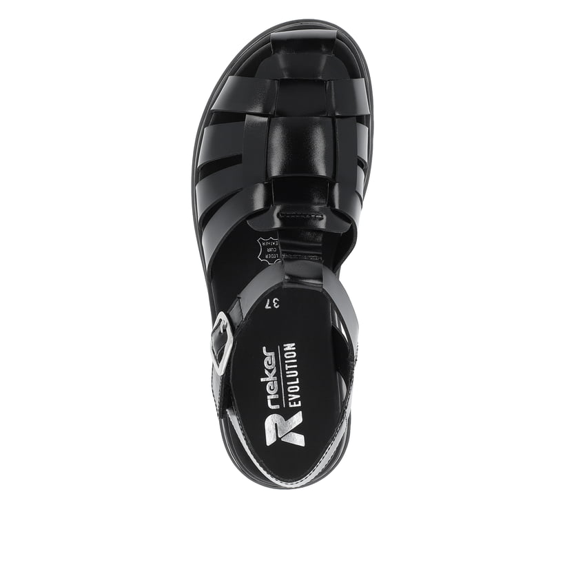 Rieker Artikelnummer W0850-00 Rieker Damen Riemchensandalen noir Super Rabatt
