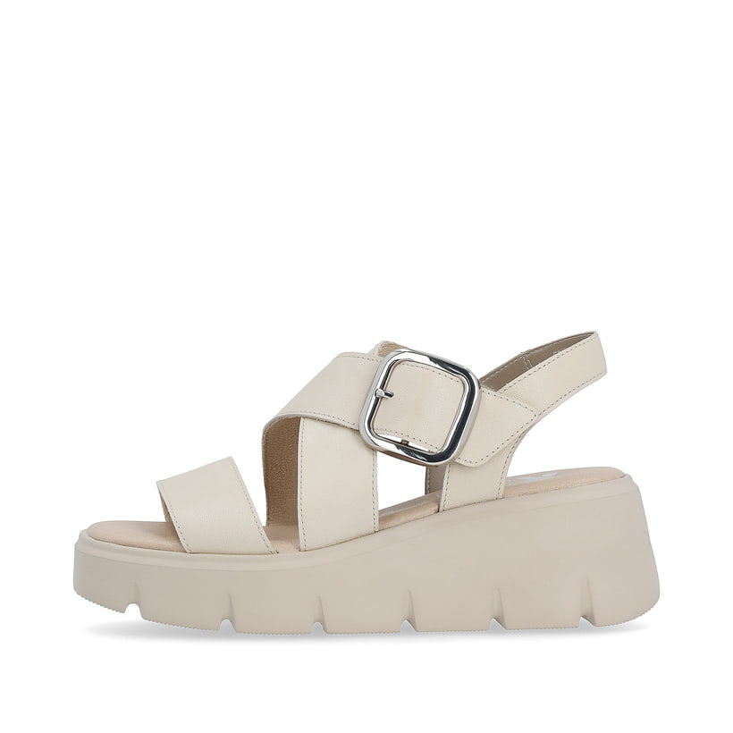 Rieker Artikelnummer W1550-60 Rieker Damen Keilsandaletten sand beige
