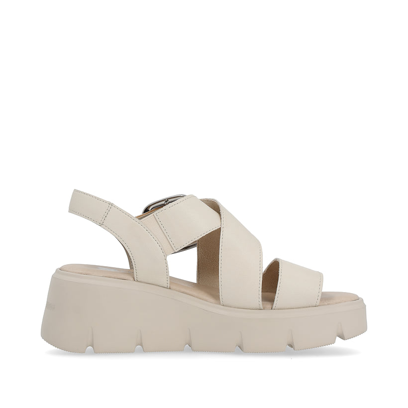 Rieker Artikelnummer W1550-60 Rieker Damen Keilsandaletten sand beige Riesige Rabatte