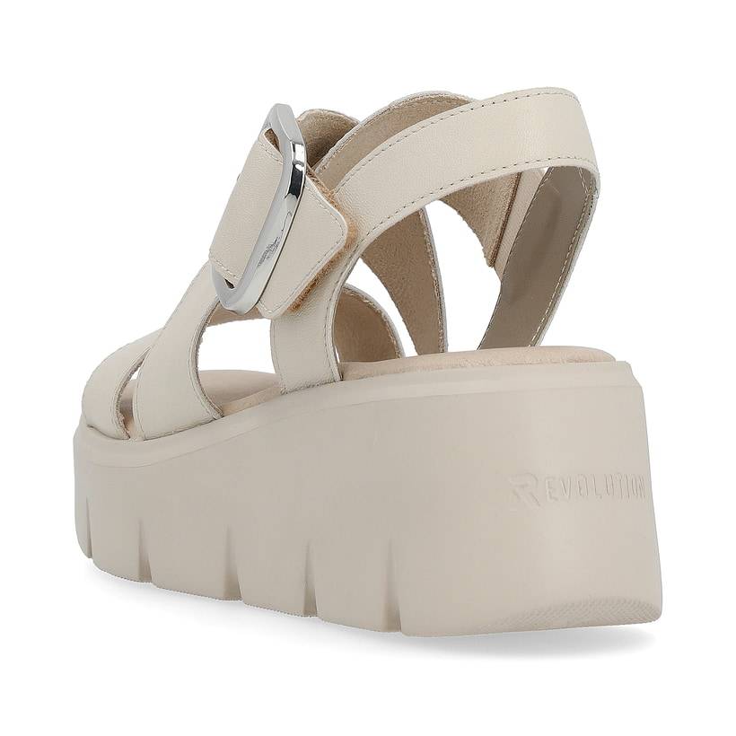 Rieker Artikelnummer W1550-60 Rieker Damen Keilsandaletten sand beige Riesige Rabatte