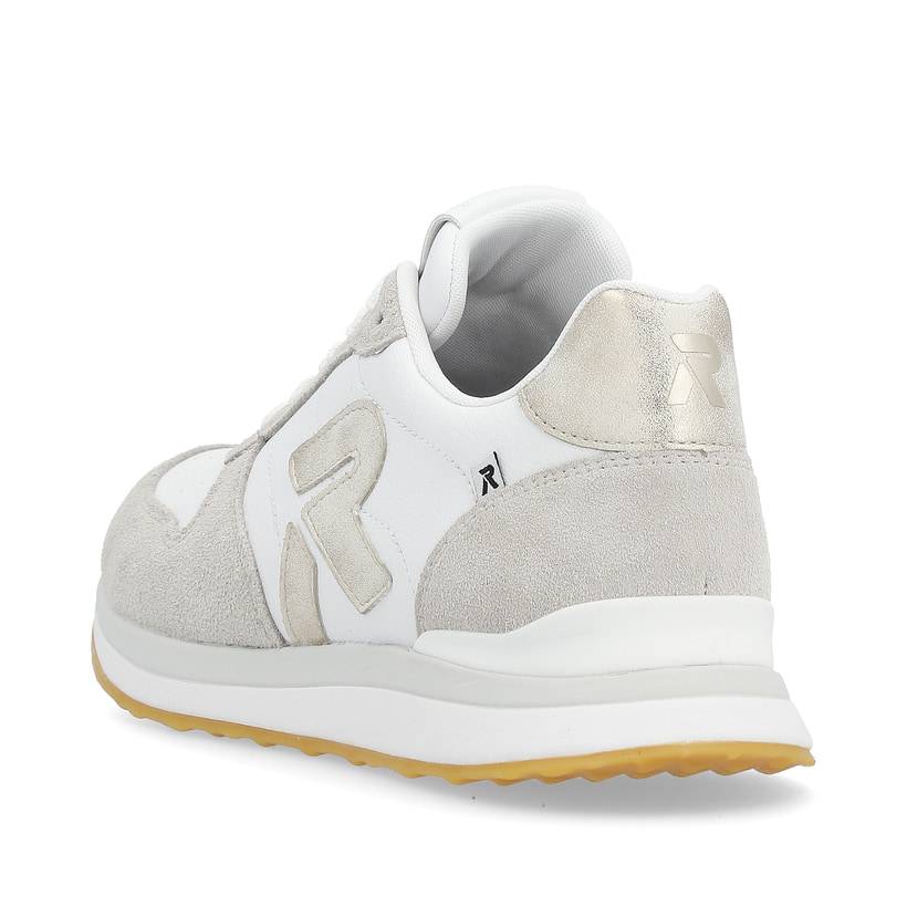Rieker Artikelnummer 42501-81 Rieker Damen Sneaker Low pearl-white clay-beige 50% Rabatt mit kostenlosem Versand