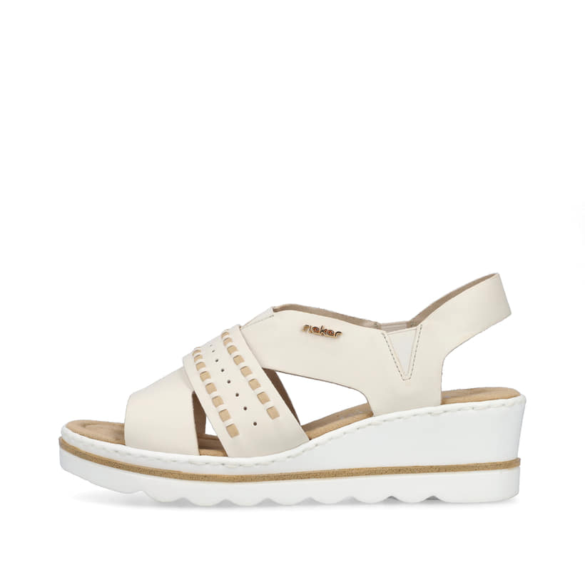 Rieker Artikelnummer 67489-60 Rieker Damen Keilsandaletten hellbeige