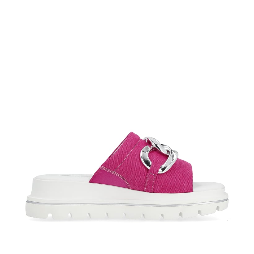 Rieker Artikelnummer W1652-31 Rieker Damen Pantoletten fuchsia Fabrikladen