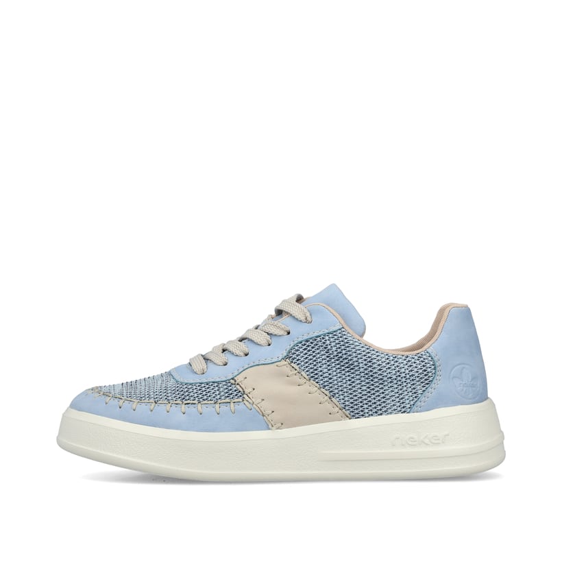 Rieker Artikelnummer M8414-10 Rieker Damen Sneaker Low hellblau Im Verkauf
