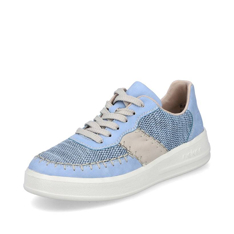 Rieker Artikelnummer M8414-10 Rieker Damen Sneaker Low hellblau Im Verkauf