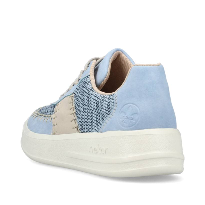 Rieker Artikelnummer M8414-10 Rieker Damen Sneaker Low hellblau Im Verkauf