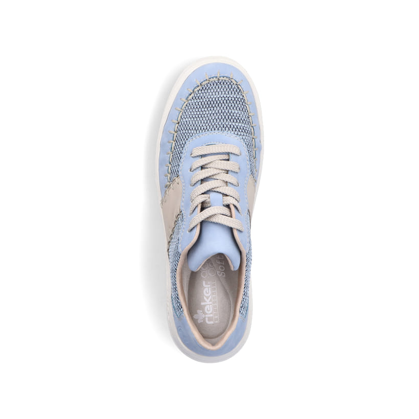 Rieker Artikelnummer M8414-10 Rieker Damen Sneaker Low hellblau Im Verkauf