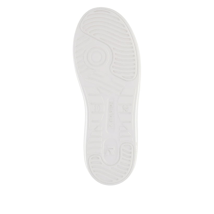 Rieker Artikelnummer W1202-80 Rieker Damen Sneaker Low pearl-white copper-metallic zollfrei
