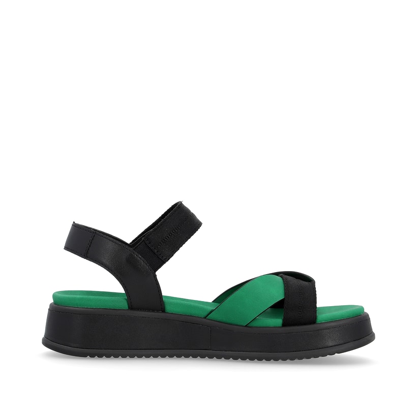 Rieker Artikelnummer W0851-00 Rieker Damen Riemchensandalen night black 50% Rabatt für begrenzte Zeit