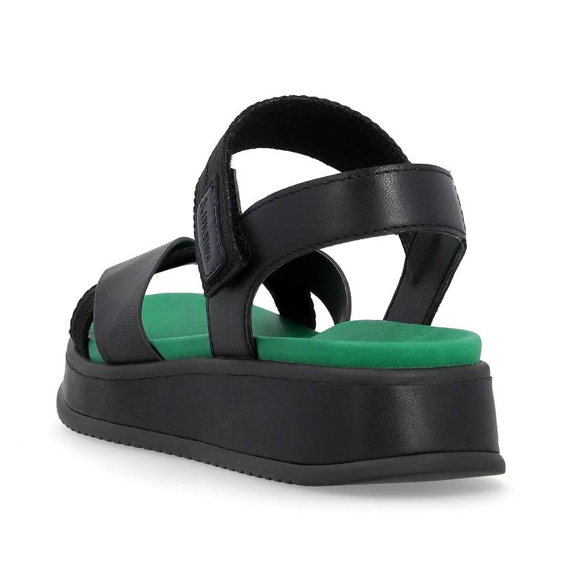 Rieker Artikelnummer W0851-00 Rieker Damen Riemchensandalen night black 50% Rabatt für begrenzte Zeit