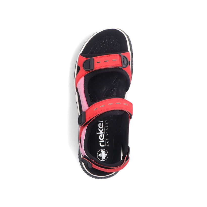 Rieker Artikelnummer 64074-33 Rieker Damen Trekkingsandalen feuerrot Rabatte dieses Monats