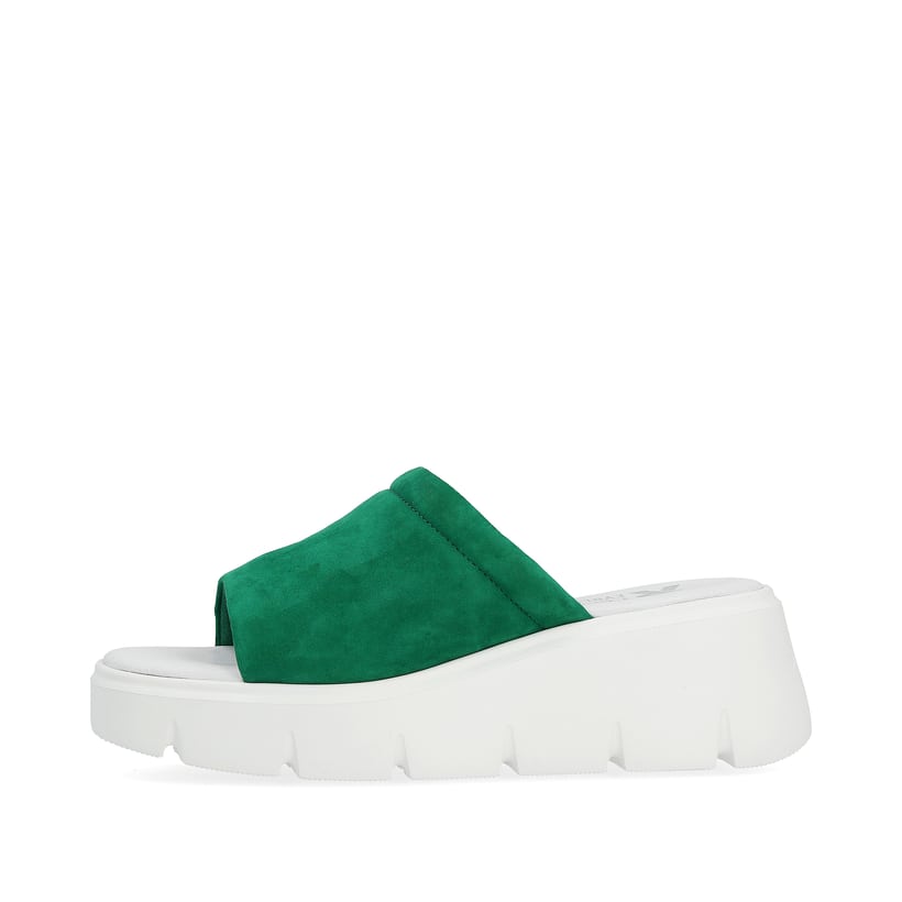 Rieker Artikelnummer W1551-52 Rieker Damen Pantoletten smaragd green Outlet