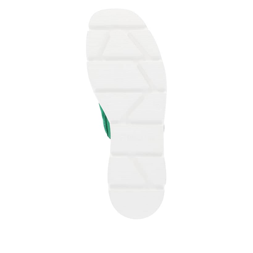 Rieker Artikelnummer W1551-52 Rieker Damen Pantoletten smaragd green Outlet