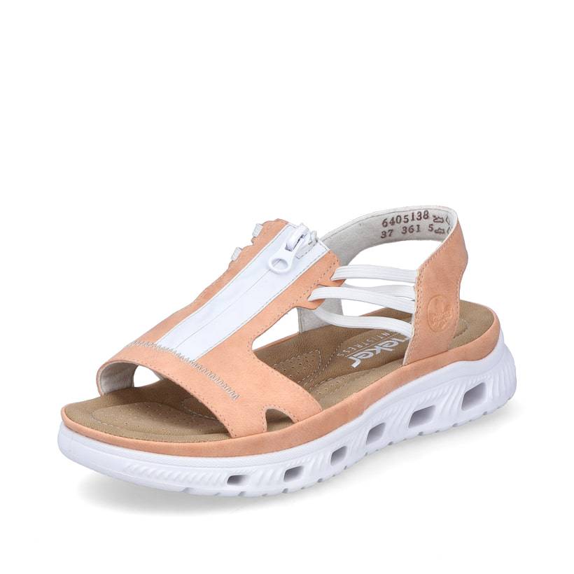 Rieker Artikelnummer 64051-38 Rieker Damen Trekkingsandalen pastellorange Auslauf