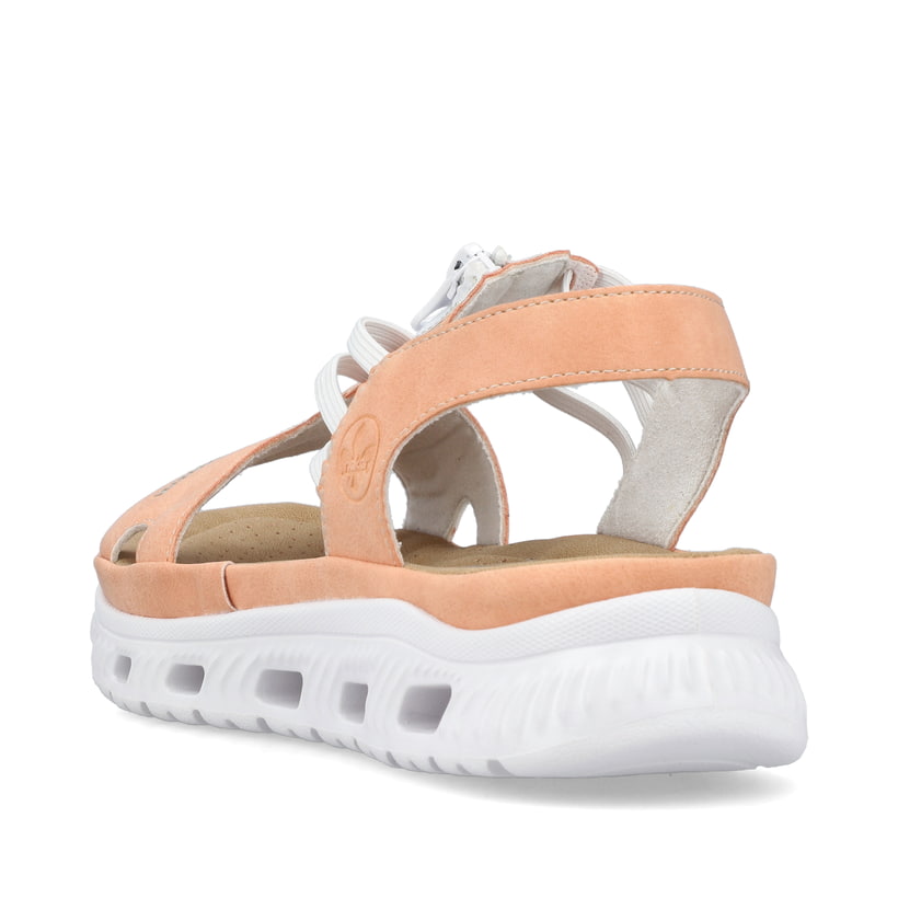 Rieker Artikelnummer 64051-38 Rieker Damen Trekkingsandalen pastellorange Auslauf