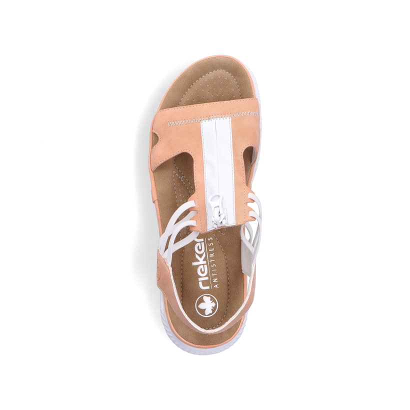Rieker Artikelnummer 64051-38 Rieker Damen Trekkingsandalen pastellorange Auslauf