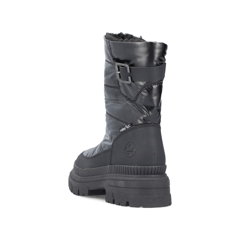 Rieker Artikelnummer Y9380-00 Rieker Damen Kurzstiefel glanzschwarz im Angebot