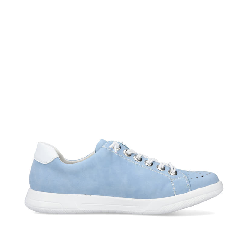 Rieker Artikelnummer 45615-10 Rieker Damen Schnürschuhe himmelblau-weiß Schlussverkauf