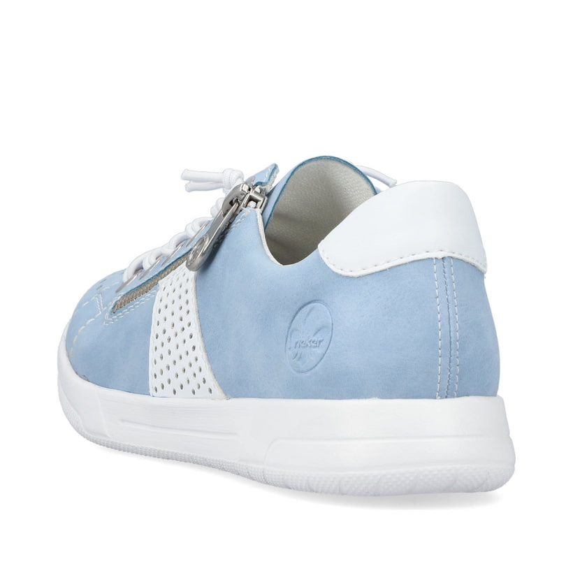 Rieker Artikelnummer 45615-10 Rieker Damen Schnürschuhe himmelblau-weiß Schlussverkauf