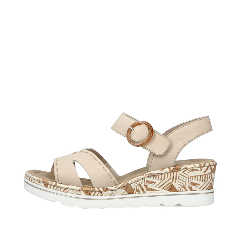 Rieker Artikelnummer 67173-60 Rieker Damen Keilsandaletten champagner