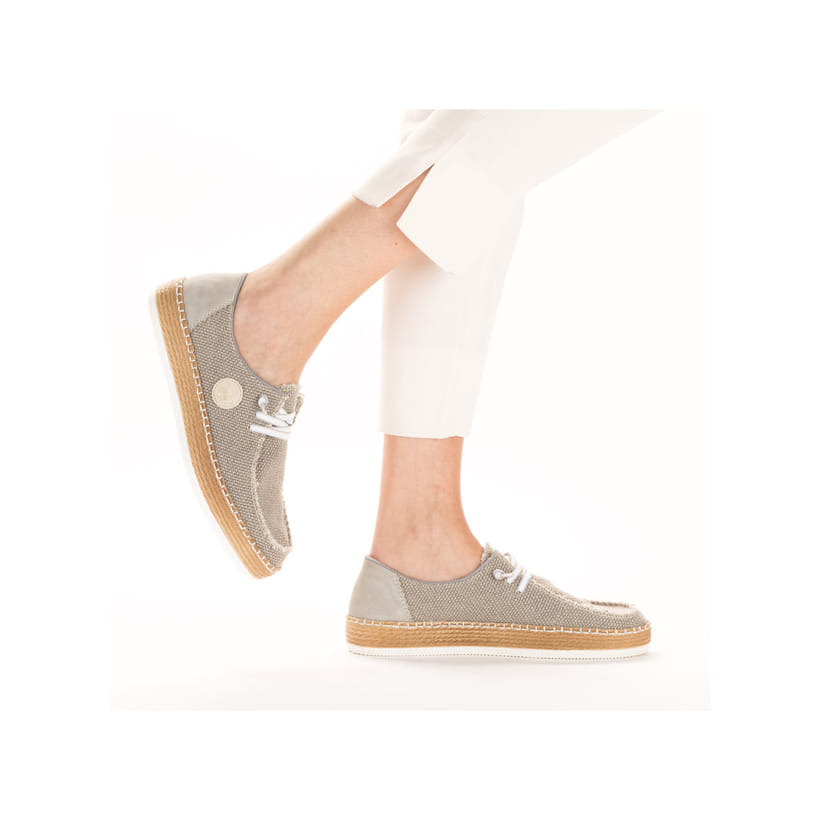 Rieker Artikelnummer L7853-64 Rieker Damen Slipper stahlbrau Blitzverkäufe