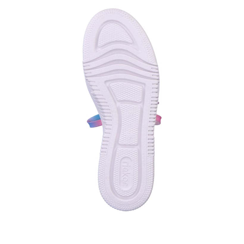 Rieker Artikelnummer M1904-80 Rieker Damen Sneaker Low cremeweiß-flamigorosa Kostenloser Versand