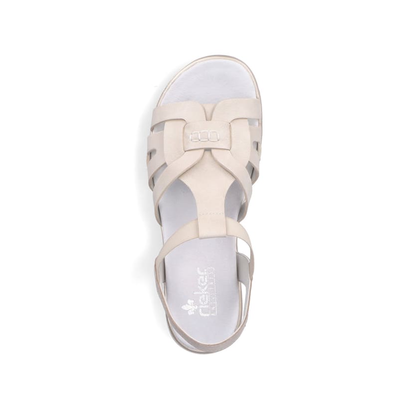 Rieker Artikelnummer V5052-80 Rieker Damen Riemchensandalen perlweiß Sonderangebot