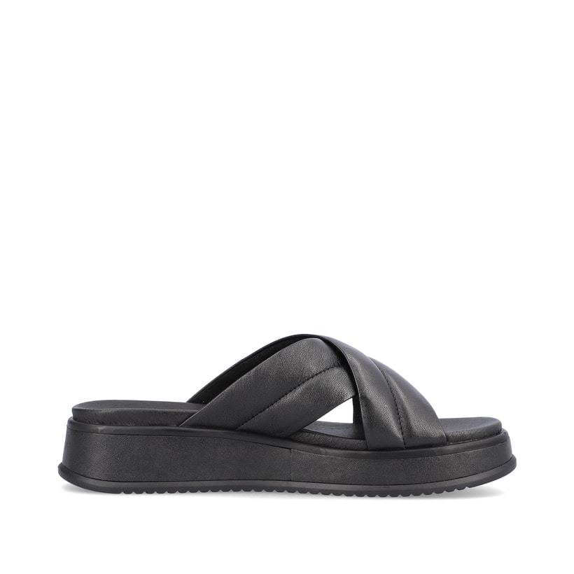Rieker Artikelnummer W0802-00 Rieker Damen Pantoletten midnight black Versandkostenfrei