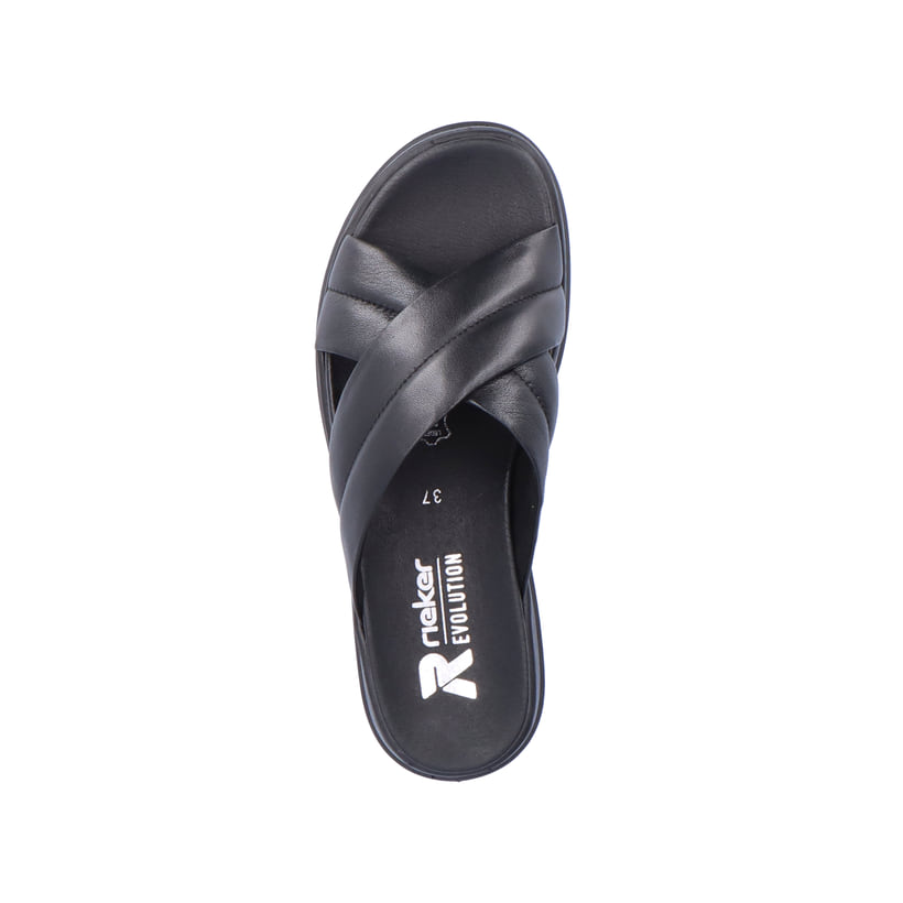 Rieker Artikelnummer W0802-00 Rieker Damen Pantoletten midnight black Versandkostenfrei