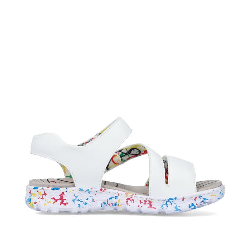 Rieker Artikelnummer 67870-80 Rieker Damen Riemchensandalen lilienweiß Großer Ausverkauf