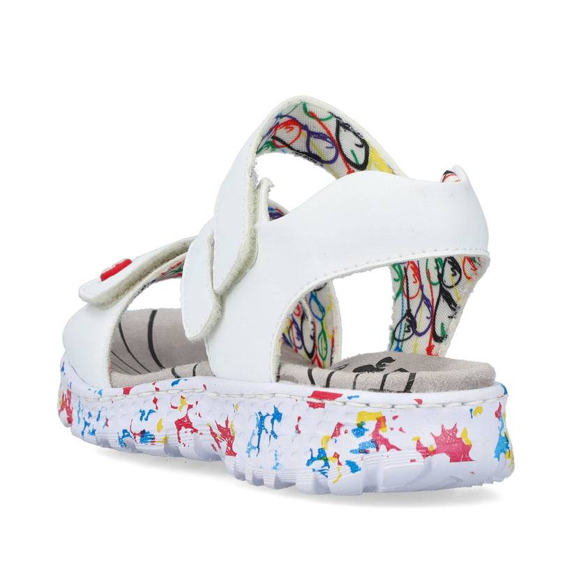 Rieker Artikelnummer 67870-80 Rieker Damen Riemchensandalen lilienweiß Großer Ausverkauf