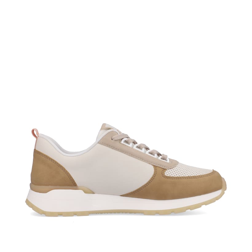 Rieker Artikelnummer W0602-82 Rieker Damen Sneaker Low clay-beige cinnamon white Weihnachtsangebot